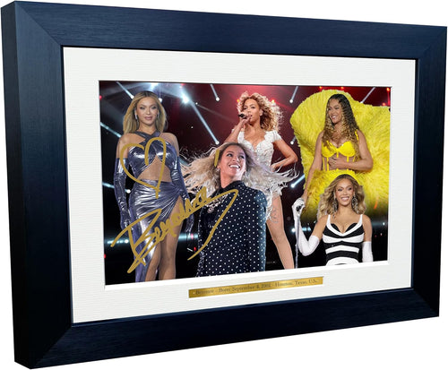 Kitbags & Lockers 12x8 A4 Signed Beyonce 2025 Celebration Cowboy Carter Popstar Pop Country Autographed Photo Photograph Picture Frame Poster Gift