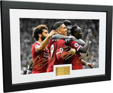 Load image into Gallery viewer, FAB THREE - Roberto Firmino Mohamed Mo Salah Sadio Mane 12x8 A4 Signed Liverpool FC - Autographed Photo Photograph Picture Frame Gift