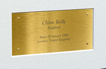 Load image into Gallery viewer, 12x8 A4 Signed Chloe Kelly England Arsenal Autographed Signature Photo Photograph Picture Frame Womans Football Soccer Poster Euros Gift Triple G