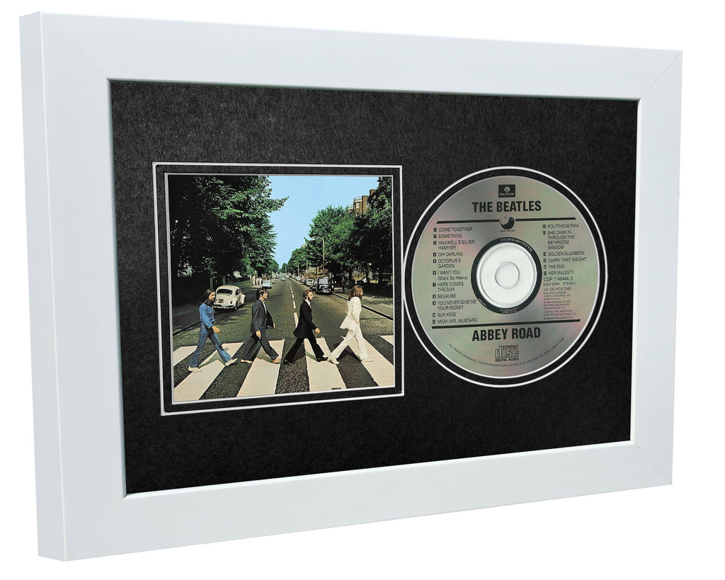 12x8 A4 CD Compact Disc Photo Sleeve Display Frame Case With Mount Matt For Photograph Picture Artwork In Metallic Gold - Silver - Black - Cream Music Gift (Metallic Gold Mount With Black Frame)
