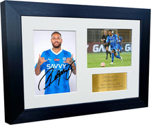 Load image into Gallery viewer, 12x8 A4 Neymar Jr Al-Hilal SFC Signed Autograph Photo Photograph Picture Frame Poster Gift Triple G