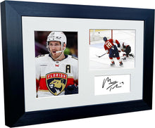 Load image into Gallery viewer, Kitbags &amp; Lockers 12x8 A4 Matthew Tkachuk Florida Panthers NHL Autographed Signed Photo Photograph Picture Frame Ice Hockey Poster Gift Triple