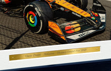 Load image into Gallery viewer, Kitbags &amp; Lockers 12x8 A4 Oscar Piastri Monaco Grand Prix 2025 Grand Prix McLaren Car Autographed Signed Signature Photo Photograph Picture Frame Racing Formula 1 F1 Poster Gift 3