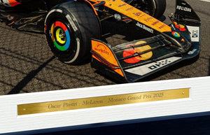 Kitbags & Lockers 12x8 A4 Oscar Piastri Monaco Grand Prix 2025 Grand Prix McLaren Car Autographed Signed Signature Photo Photograph Picture Frame Racing Formula 1 F1 Poster Gift 3