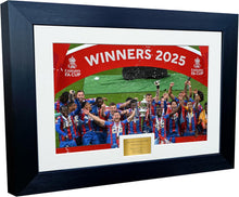 Load image into Gallery viewer, 12x8 A4 Crystal Palace FC FA Cup Winners 2025 Celebration Eze Mateta Henderson Munoz Nketiah Picture Frame Photograph Photo Poster Football Soccer Gift