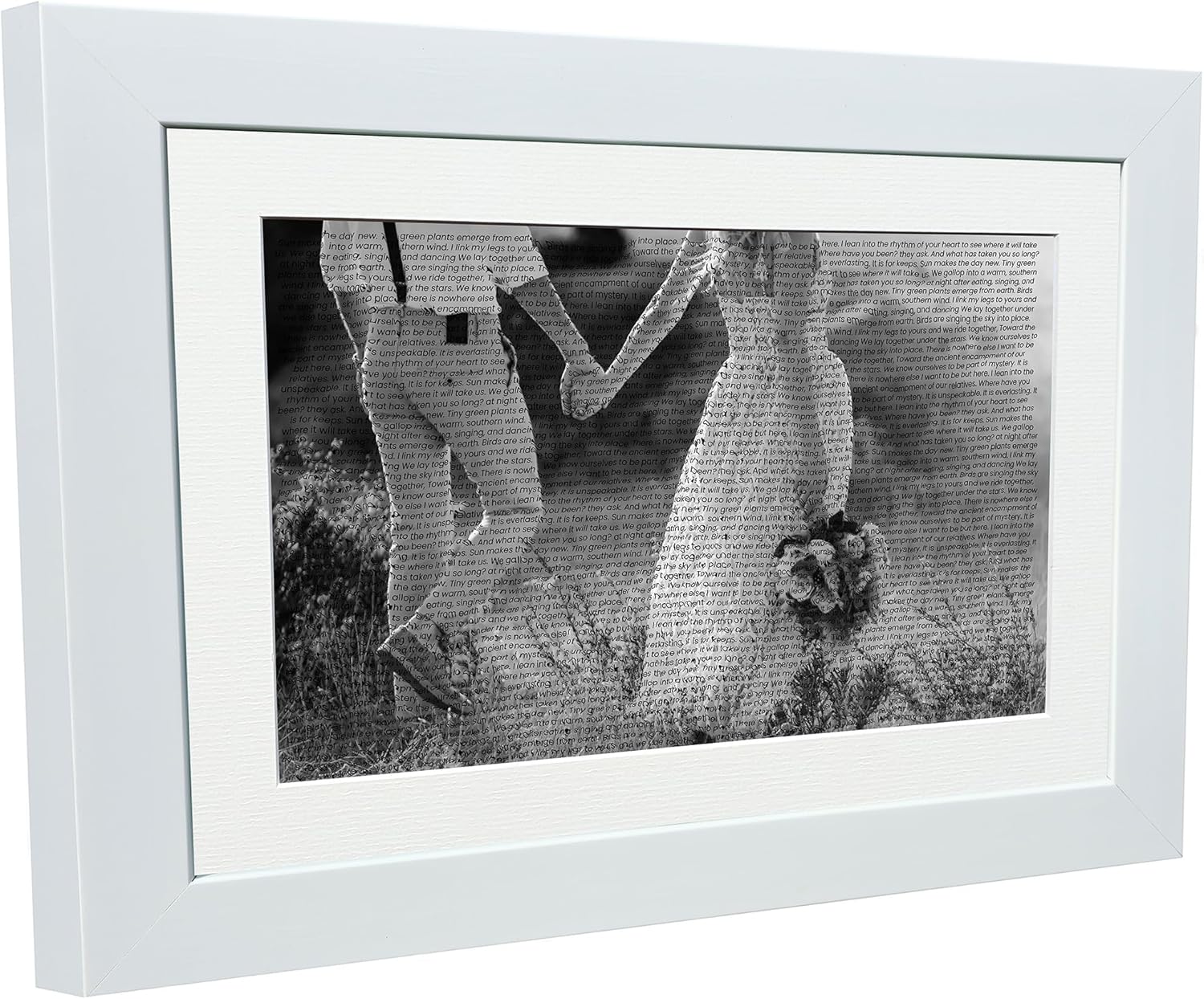 Kitbags & Lockers A3+ A4 Custom Bespoke Framed Gift Personal Photo With Song Music Album Lyrics Poem Sports Quotes Bands Singers Photograph Picture Frame Wall Art (A4, White Frame)