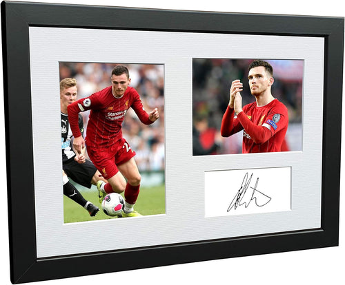 Kitbags & Lockers Andrew Robertson 12x8 A4 Signed Liverpool Autographed Photo Photograph Picture Frame Soccer Gift