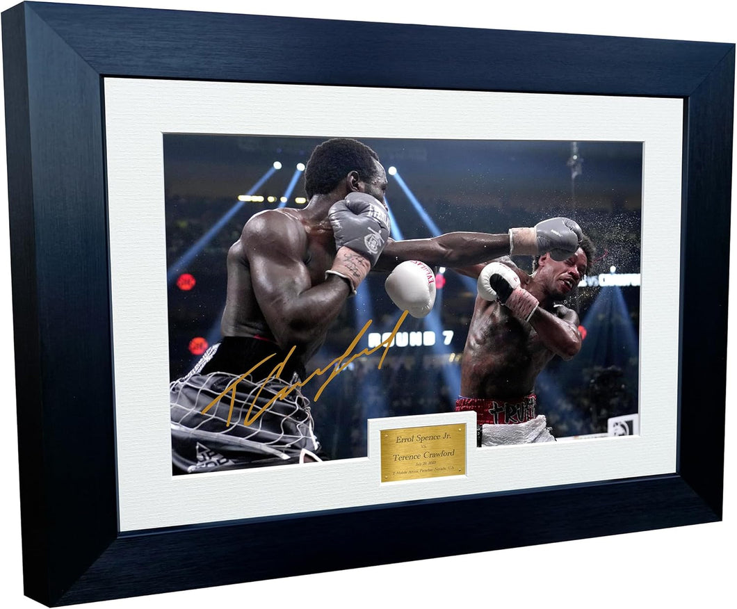 Kitbags & Lockers Terence Crawford Vs Errol Spence Jr. Boxing Autographed Signed 12x8 A4 Photo Photograph Picture Frame Poster Gift LJ