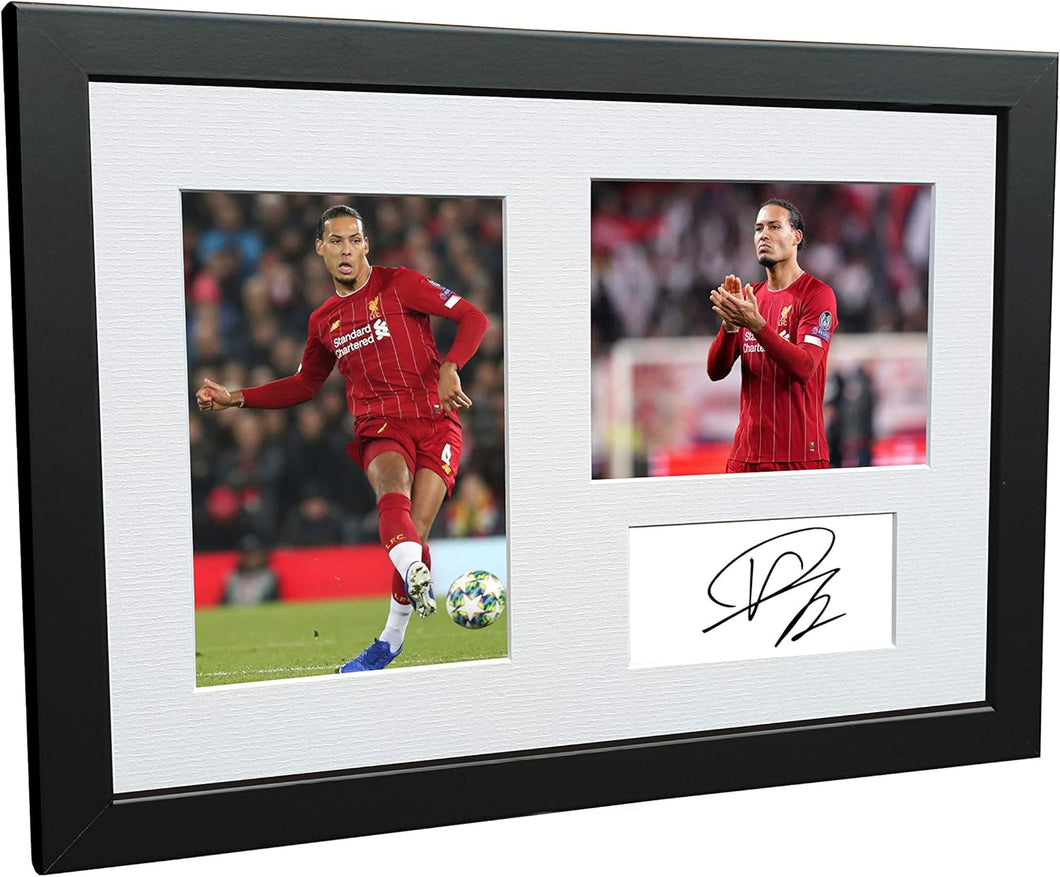 Kitbags & Lockers Virgil Van Dijk 12x8 A4 Signed Liverpool Autographed Photo Photograph Picture Frame Soccer Gift
