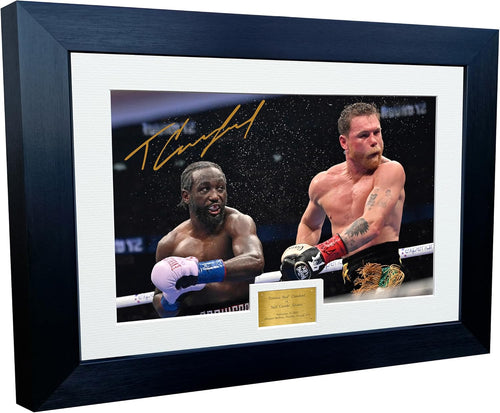 Kitbags & Lockers 12x8 A4 Signed Terence Crawford vs Canelo Alvarez Boxing Autographed Photo Photograph Picture Frame Signature Poster Gift 2