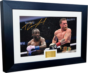 Kitbags & Lockers 12x8 A4 Signed Terence Crawford vs Canelo Alvarez Boxing Autographed Photo Photograph Picture Frame Signature Poster Gift 2