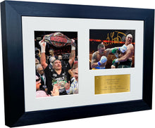 Load image into Gallery viewer, Kitbags &amp; Lockers 12x8 A4 Oleksandr Usyk Undisputed World Heavyweight Champion Autographed Signed Signature Photo Photograph Picture Frame Boxing Poster Gift Triple G 2
