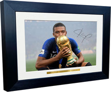 Load image into Gallery viewer, 12x8 A4 Kylian Mbappe France World Cup Winners 2018 Autographed Signed Photo Photograph Picture Frame Football Soccer Poster Gift