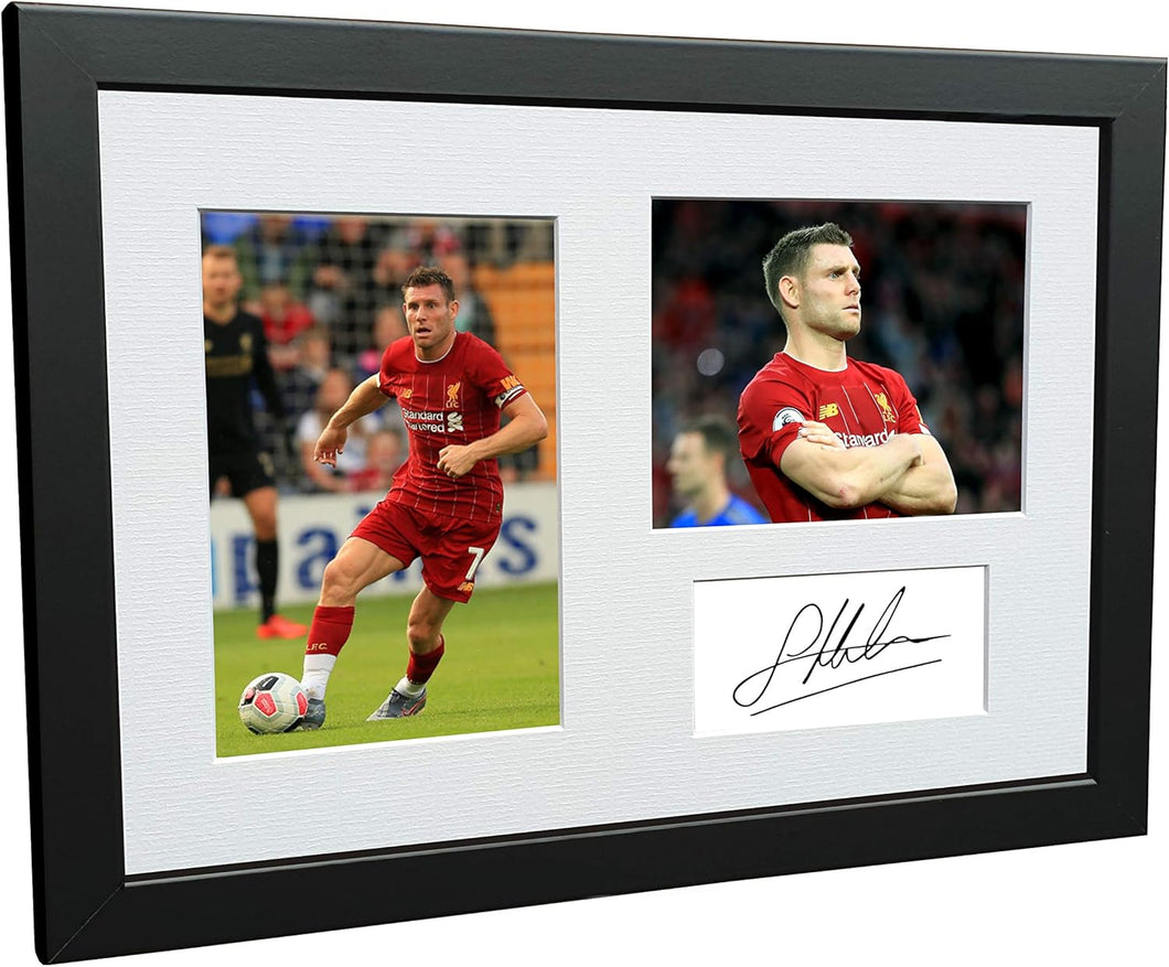 Kitbags & Lockers James Milner 12x8 A4 Signed Liverpool Autographed Photo Photograph Picture Frame Soccer Gift