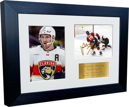 Kitbags & Lockers 12x8 A4 Matthew Tkachuk Florida Panthers NHL Autographed Signed Photo Photograph Picture Frame Ice Hockey Poster Gift Triple G