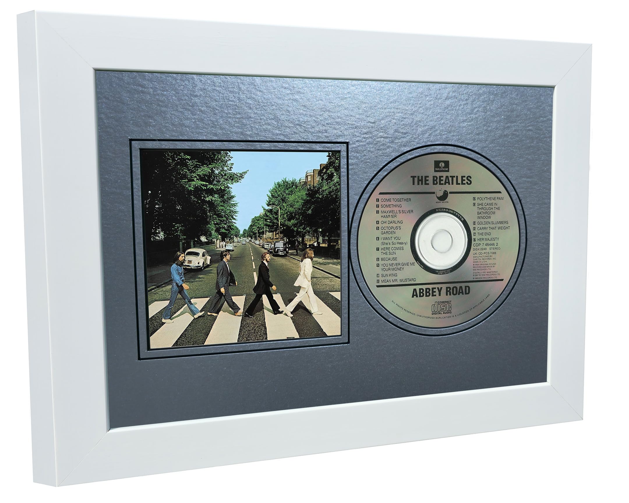 12x8 A4 CD Compact Disc Photo Sleeve Display Frame Case With Mount Matt For Photograph Picture Artwork In Metallic Gold - Silver - Black - Cream Music Gift (Metallic Gold Mount With Black Frame)