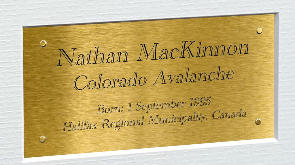 Kitbags & Lockers 12x8 A4 Nathan MacKinnon Colorado Avalanche NHL Autographed Signed Photo Photograph Picture Frame Ice Hockey Poster Gift Triple G