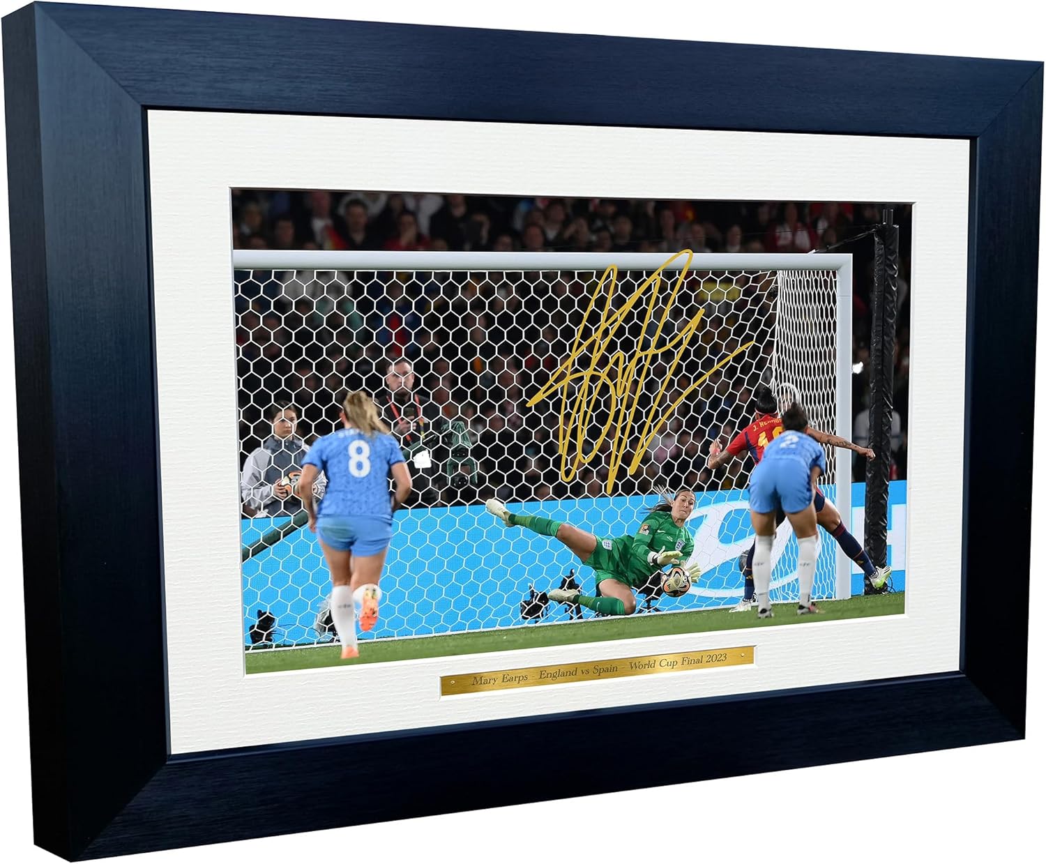 12x8 A4 Mary Earps England Manchester United Goalkeeper World Cup 2023 Autographed Signed Photo Photograph Picture Frame Football Soccer Poster Gift