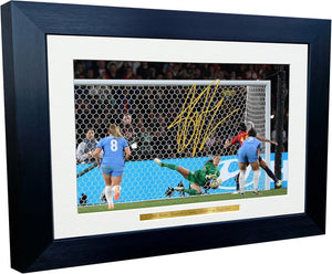 12x8 A4 Mary Earps England Manchester United Goalkeeper World Cup 2023 Autographed Signed Photo Photograph Picture Frame Football Soccer Poster Gift