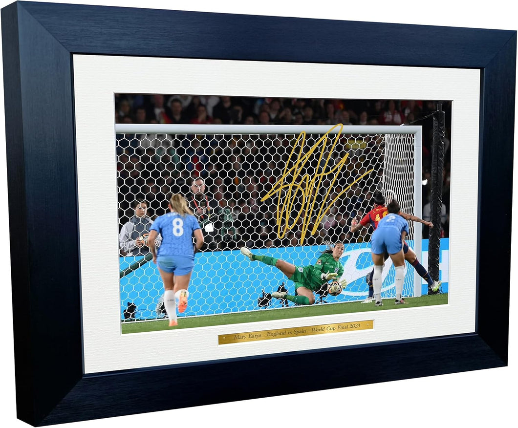 12x8 A4 Mary Earps England Manchester United Goalkeeper World Cup 2023 Autographed Signed Photo Photograph Picture Frame Football Soccer Poster Gift