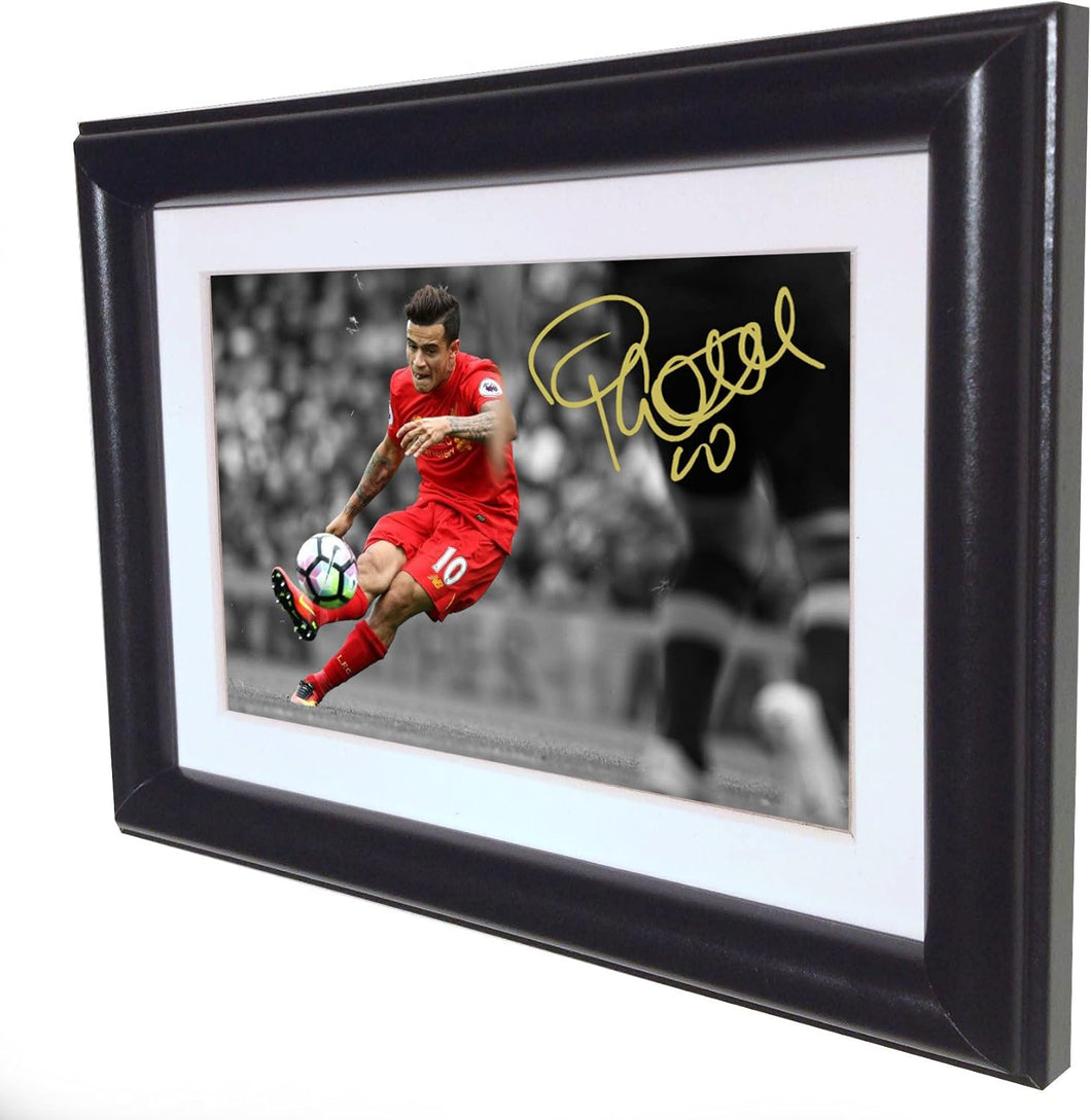 Kitbags & Lockers Signed Philippe Coutinho Liverpool Autographed Photo Picture Frame sm