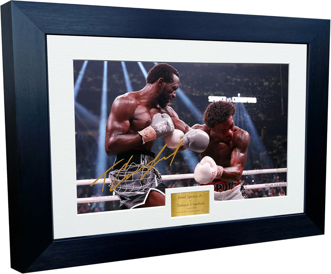 Kitbags & Lockers Terence Crawford Vs Errol Spence Jr. Boxing Autographed Signed 12x8 A4 Photo Photograph Picture Frame Poster Gift LH