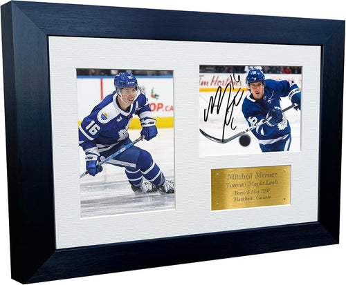 Kitbags & Lockers 12x8 A4 Mitchell Marner Toronto Maple Leafs NHL Autographed Signed Photo Photograph Picture Frame Ice Hockey Poster Gift Triple G