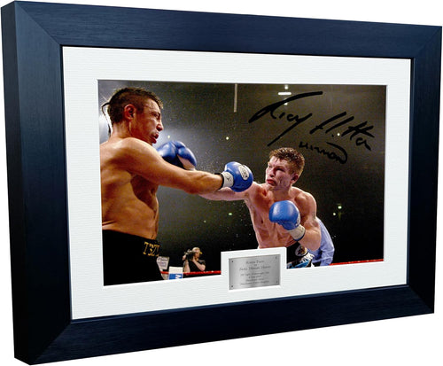 Kitbags & Lockers 12x8 A4 Signed Kostya Tszyu vs Ricky Hitman Hatton IBF World Championship 4 June 2005 Manchester Arena Boxing Autographed Photo Photograph Picture Frame Signature Poster Gift