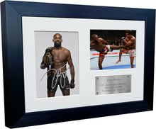 Load image into Gallery viewer, Kitbags &amp; Lockers 12x8 A4 Jon Jones MMA UFC Ultimate Fighting Championship Mixed Martial Arts Signed Autographed Autograph Photo Photograph Picture Frame Triple Silver