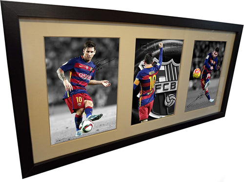 Kitbags & Lockers 2016 Large Signed Lionel Messi Barcelona Photo Photograph Picture Frame Autographed 1