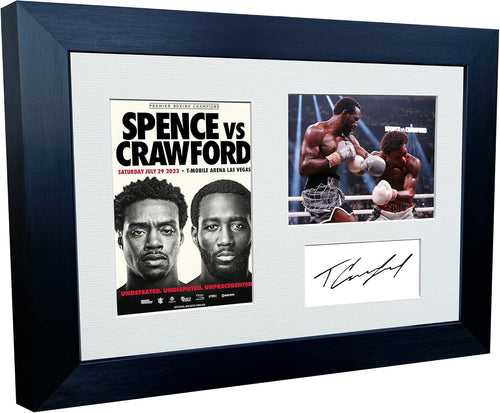 Kitbags & Lockers Terence Crawford Vs Errol Spence Jr. Boxing Autographed Signed 12x8 A4 Photo Photograph Picture Frame Poster Gift Fight Poster Auto