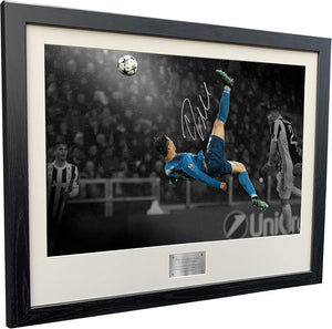 Kitbags & Lockers SUPER A2 SIZE Christiano Ronaldo Signed The Overhead Goal -Juventus 0 vs Real Madrid 3" - Autographed Photo Photograph Picture Frame Poster Soccer Gift