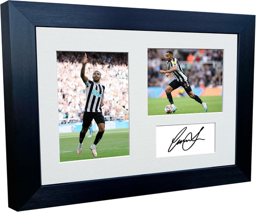 12x8 A4 Signed Callum Wilson Newcastle United Autographed Autograph Signed Signature Photograph Photo Picture Frame Football Soccer Poster Gift Triple G
