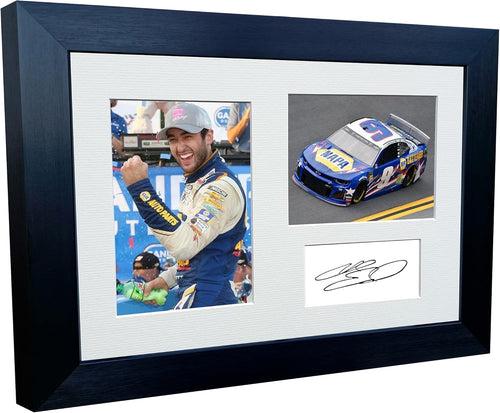 Kitbags & Lockers 12x8 A4 Chase Elliott NASCAR Chevrolet Camaro ZL1 Hendrick Motorsports Signed Autographed Photo Photograph Picture Frame Poster Gift
