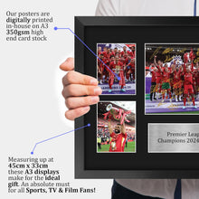 Load image into Gallery viewer, HWC Trading Liverpool 2025 Champions Gift Premier League Season 24-25 Winners Printed Memorabilia Signed Autograph Photograph Display for Football Fans and Supporters - A3 Framed