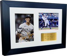 Load image into Gallery viewer, Kitbags &amp; Lockers 12x8 A4 Aaron Judge New York Yankees Major League Baseball Autographed Signed Photo Photograph Picture Frame Poster Gift Gold