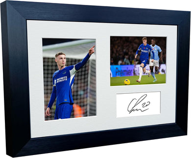 12x8 A4 Signed Cole Palmer Autographed Autograph Signed Signature Photograph Photo Picture Frame Football Soccer Poster Gift Triple