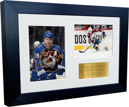 Kitbags & Lockers 12x8 A4 Nathan MacKinnon Colorado Avalanche NHL Autographed Signed Photo Photograph Picture Frame Ice Hockey Poster Gift Triple G