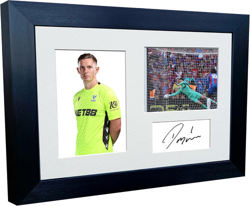 12x8 A4 Signed Dean Henderson Crystal Palace FC FA Cup Winners 2025 Autographed Autograph Signature Picture Frame Photograph Photo Poster Football Soccer Gift Triple