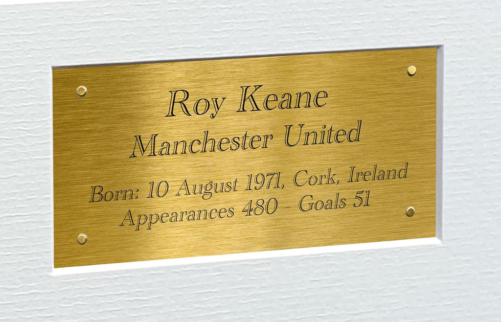 12x8 Signed Roy Keane Manchester United Photo Photograph Picture Frame Football Soccer Poster Gift G