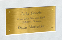 Load image into Gallery viewer, Kitbags &amp; Lockers 12x8 A4 Luka Doncic Dallas Mavericks Autographed Signed Photo Photograph Picture Frame NBA Basketball Poster Gift Gold