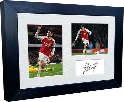 12x8 A4 Signed Kai Havertz Arsenal FC Autographed Signed Photograph Picture Frame Football Soccer Poster Gift Triple
