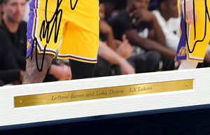 12x8 A4 Luka Doncic LeBron James LA Lakers Los Angeles Autographed Signed Signature Photo Photograph Picture Frame Basketball Poster Gift 2