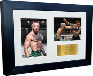 Kitbags & Lockers 12x8 A4 Conor McGregor Notorious MMA UFC Ultimate Fighting Championship Mixed Martial Arts Signed Autographed Autograph Photo Photograph Picture Frame Triple Gold