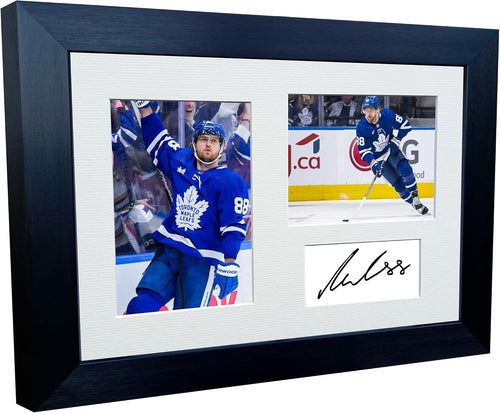 Kitbags & Lockers 12x8 A4 William Nylander Toronto Maple Leafs NHL Autographed Signed Photo Photograph Picture Frame Ice Hockey Poster Gift Triple