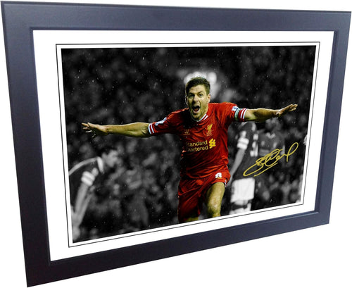 Kitbags & Lockers 12x8 A4 Signed Steven Gerrard Liverpool Autographed Photo Photograph Picture Frame