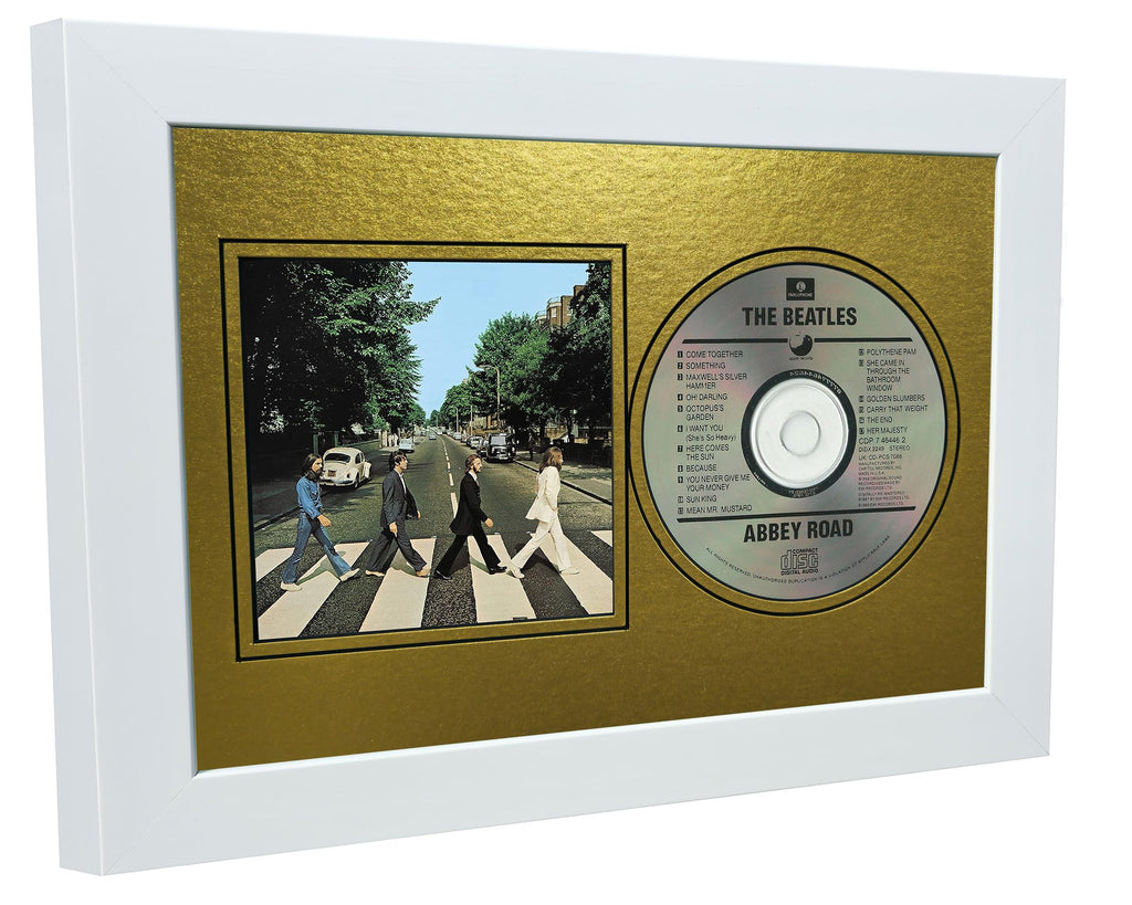 12x8 A4 CD Compact Disc Photo Sleeve Display Frame Case With Mount Matt For Photograph Picture Artwork In Metallic Gold - Silver - Black - Cream Music Gift (Metallic Gold Mount With Black Frame)