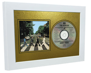12x8 A4 CD Compact Disc Photo Sleeve Display Frame Case With Mount Matt For Photograph Picture Artwork In Metallic Gold - Silver - Black - Cream Music Gift (Metallic Gold Mount With Black Frame)