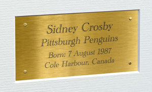 Kitbags & Lockers 12x8 A4 Sidney Crosby Pittsburgh Penguins NHL Autographed Signed Photo Photograph Picture Frame Ice Hockey Poster Gift Triple G