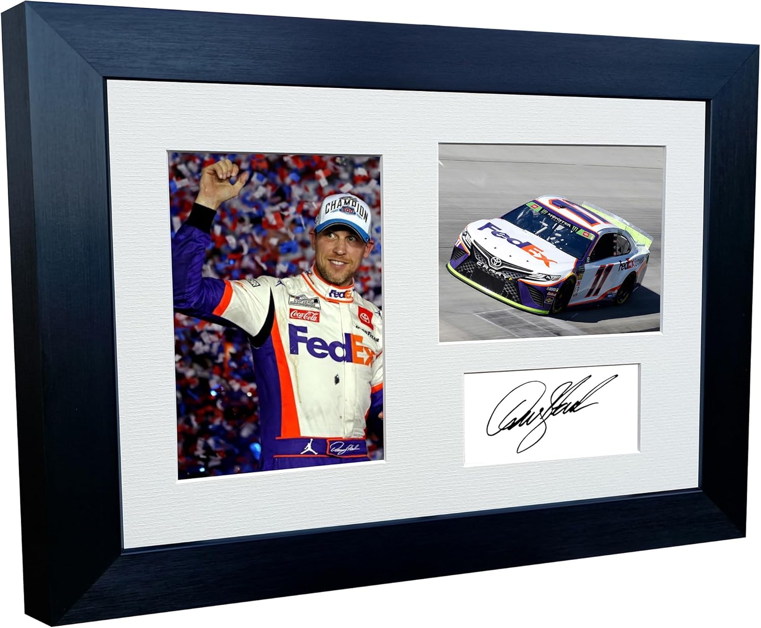 Kitbags & Lockers 12x8 A4 Denny Hamlin NASCAR No. 11 Toyota Camry Signed Autographed Photo Photograph Picture Frame Poster Gift
